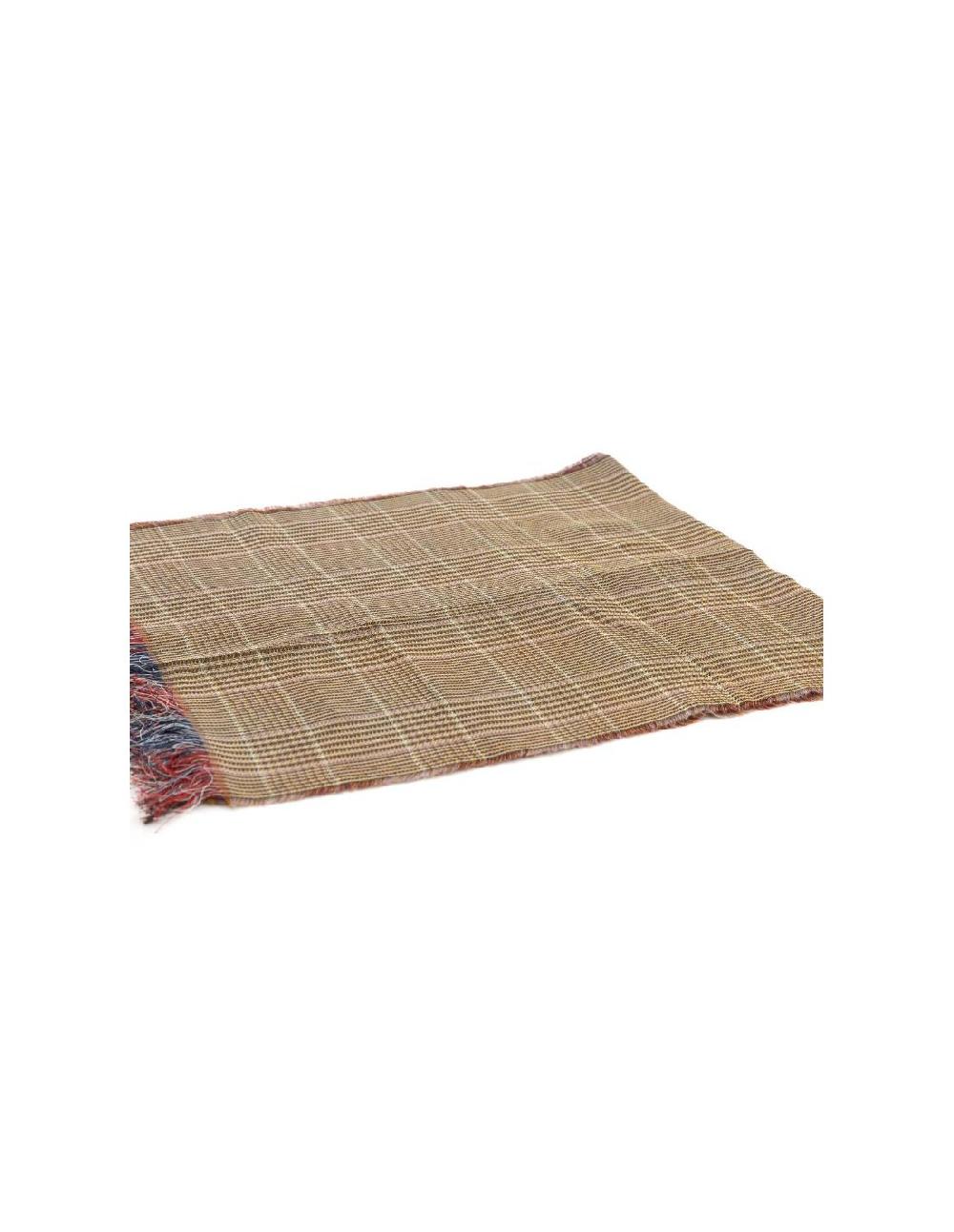 ortiz & reed Foulard para mujer liso con flecos color marrón NIC-1543-BROWN ÚLTIMAS EDICIONES
