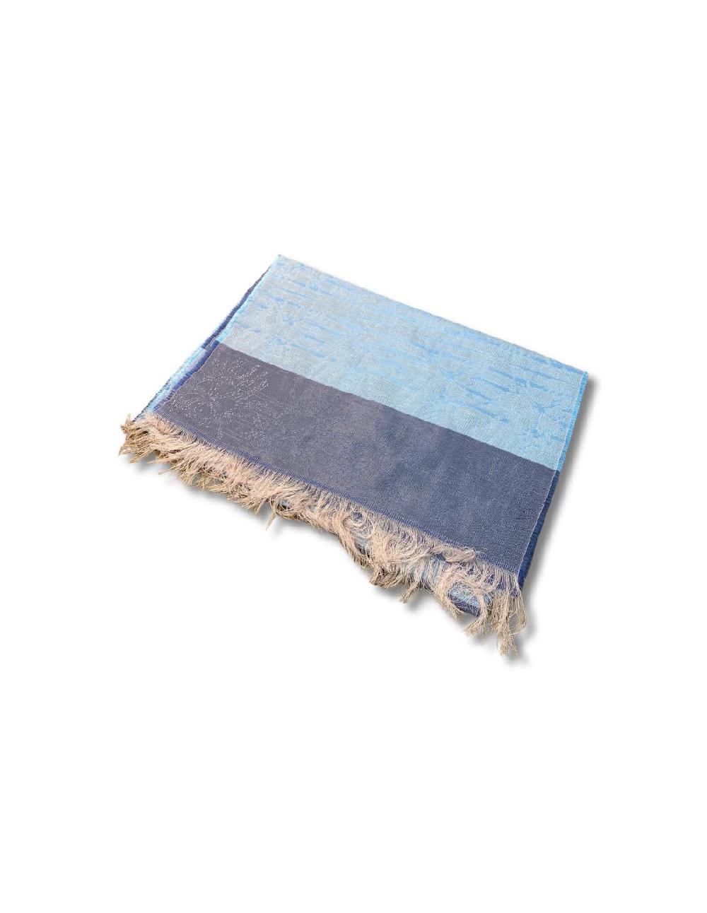 ortiz & reed Foulard para mujer liso con rayas color azul NIC-1539-BLUE Últimos 2 días