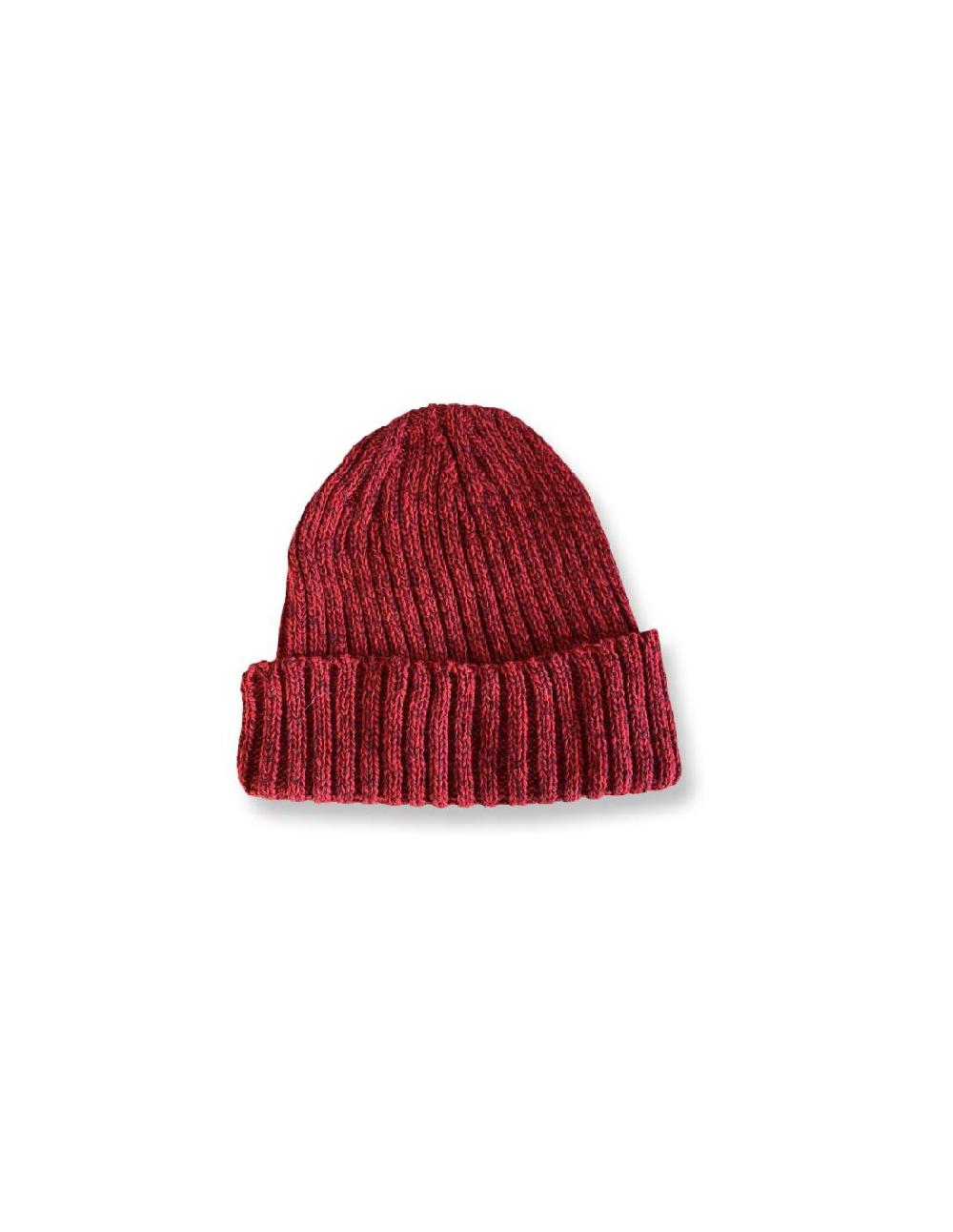 ortiz & reed Gorra tejida trenzado color rojo BOI-TREDOR-ROJO