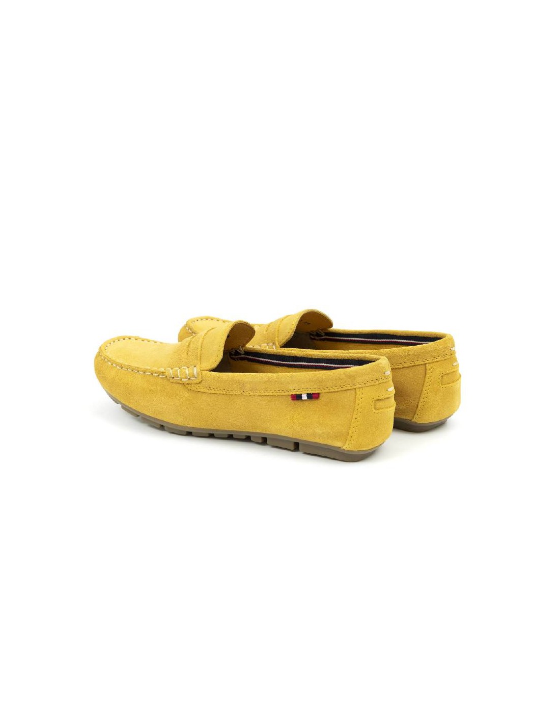 ortiz & reed Mocasines de mujer de ante con antifaz color amarillo W-SELLY-YELLOW Solo hoy