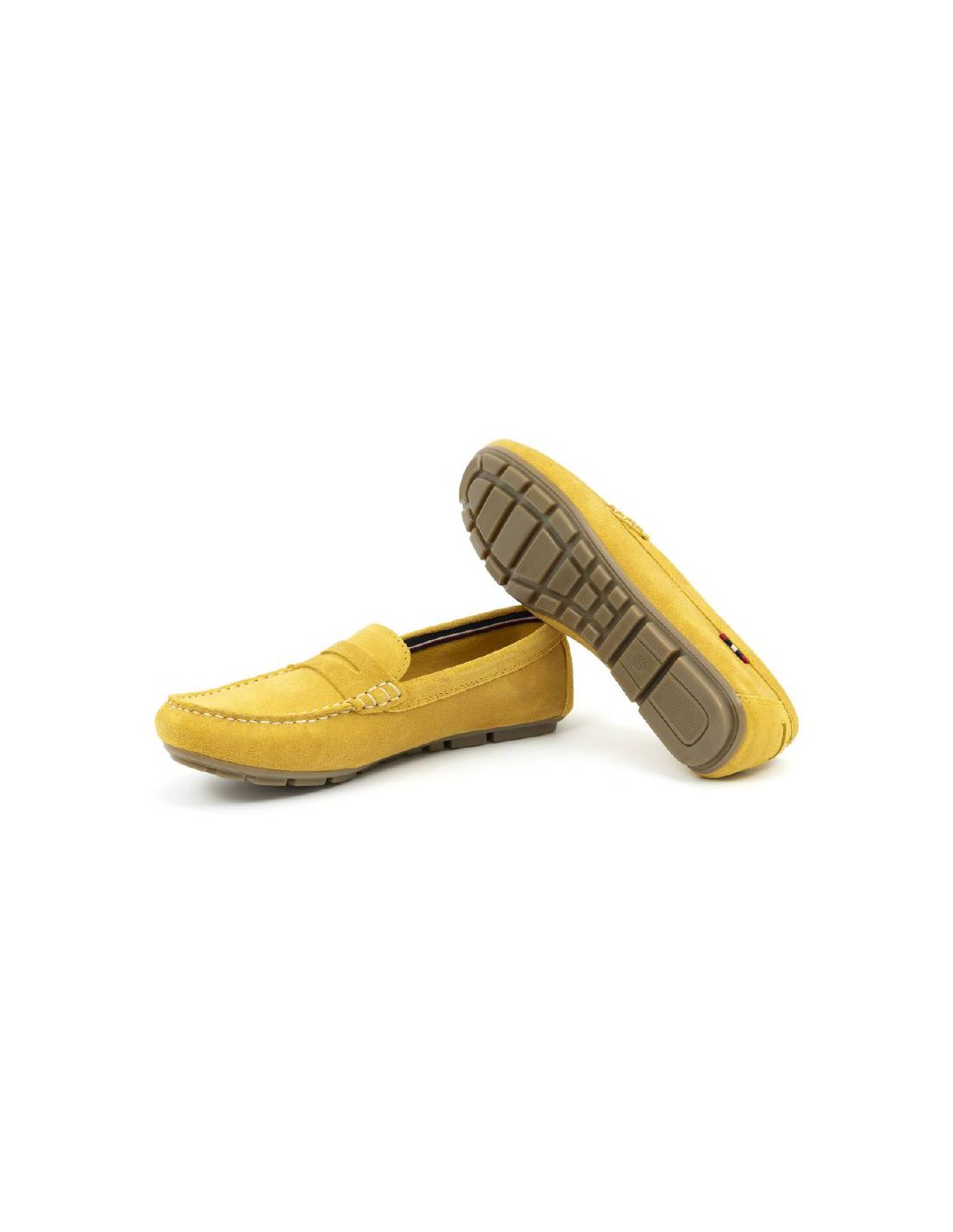 ortiz & reed Mocasines de mujer de ante con antifaz color amarillo W-SELLY-YELLOW Solo hoy