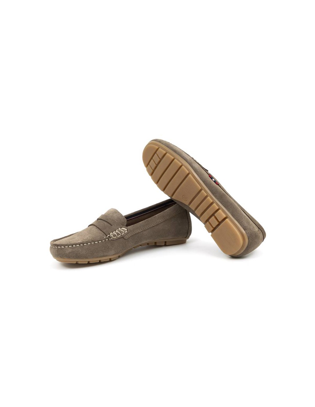 ortiz & reed Mocasines de mujer de ante con antifaz color beige W-SELLY-SAND Promoción trimestral