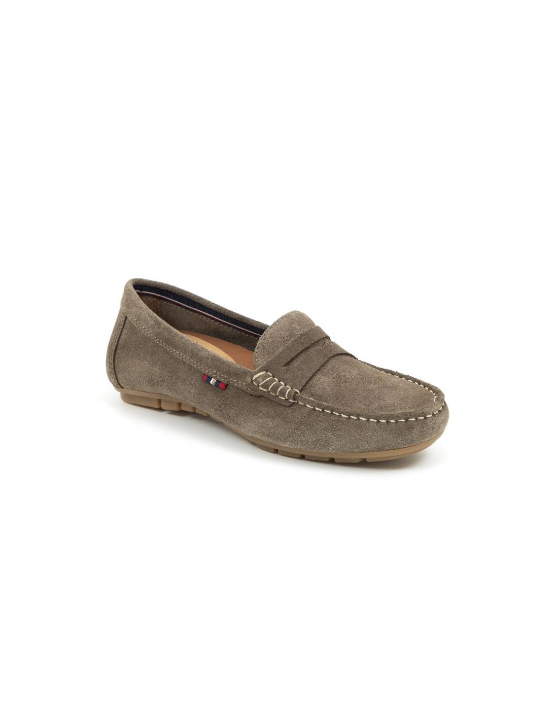ortiz & reed Mocasines de mujer de ante con antifaz color beige W-SELLY-SAND Promoción trimestral