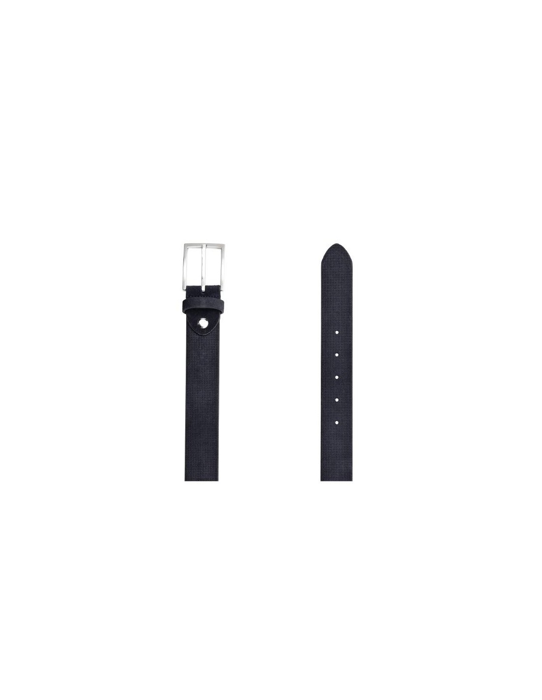 ortiz & reed Cinturón de ante construcción alomada color azul B-SORT-NAVY Ofertas especiales