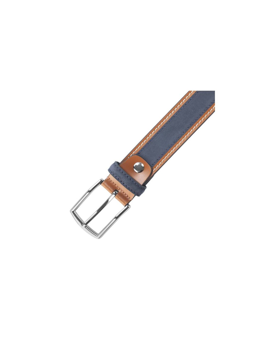 ortiz & reed Cinturón de ante construcción alomada color azul B-SUSEX-NAVY Grandes ahorros