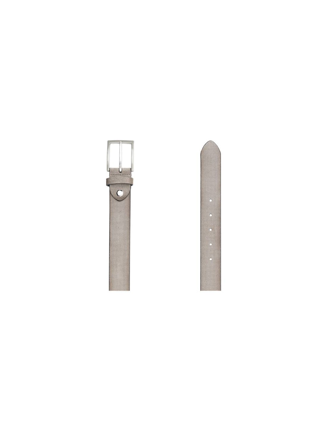 ortiz & reed Cinturón de ante construcción alomada color beige B-SORT-BEIGE Rebajas de fin de temporada