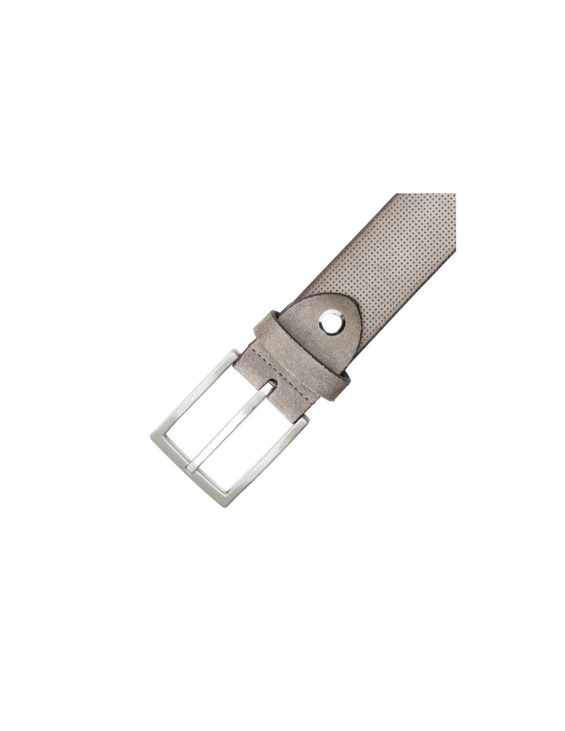 ortiz & reed Cinturón de ante construcción alomada color beige B-SORT-BEIGE Rebajas de fin de temporada