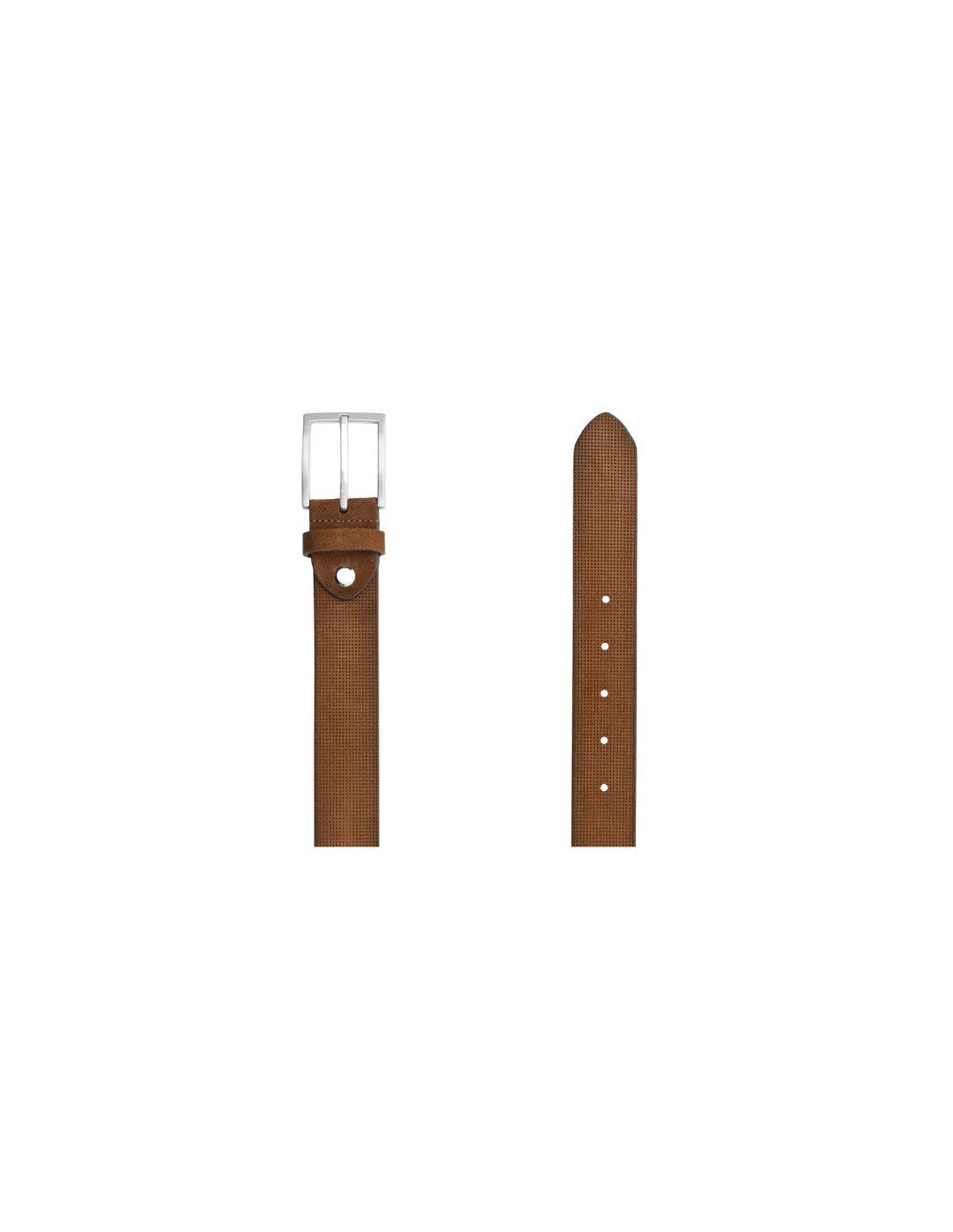 ortiz & reed Cinturón de ante construcción alomada color cuero B-SORT-CUERO Precio ultrabajo