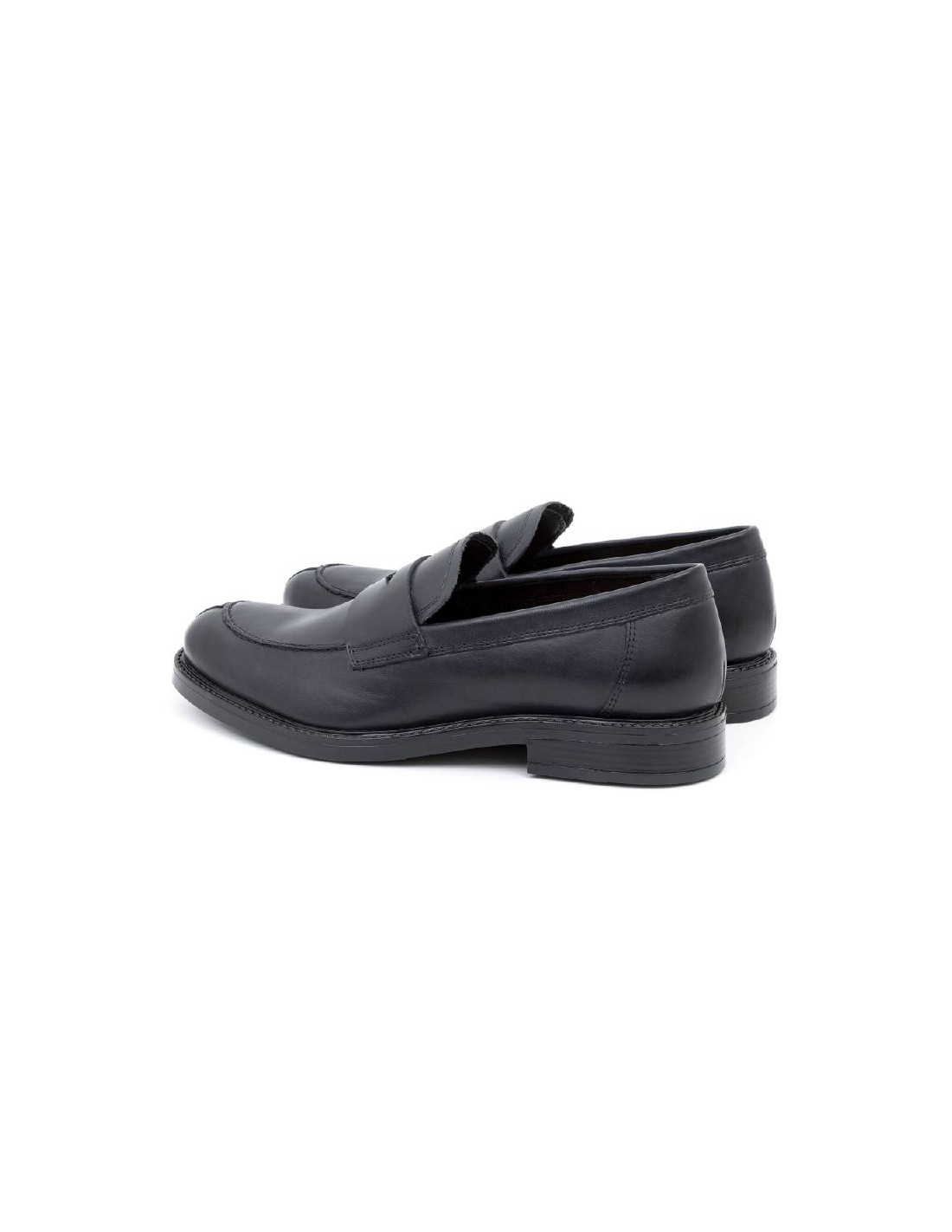 ortiz & reed Mocasín de piel con antifaz color azul BILON-NAVY Devoluciones gratuitas