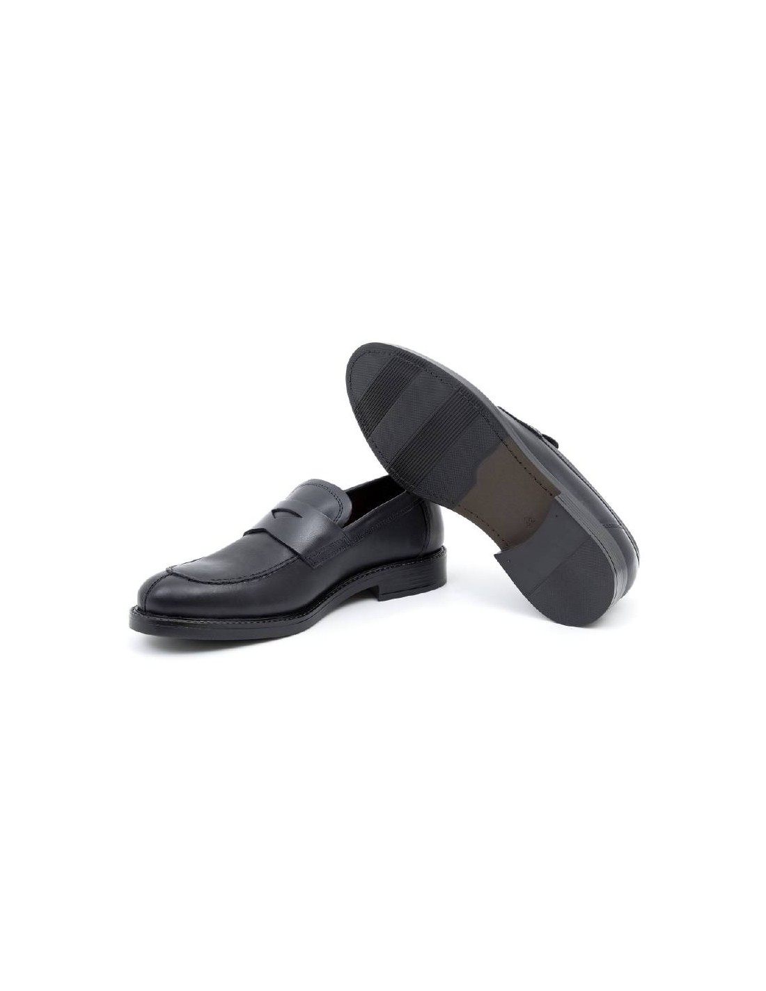 ortiz & reed Mocasín de piel con antifaz color azul BILON-NAVY Devoluciones gratuitas
