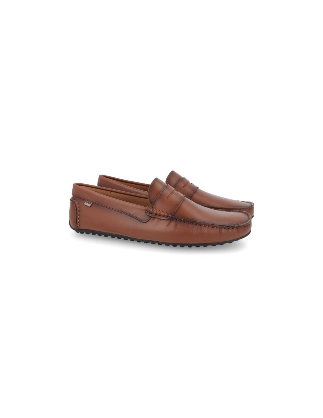 ortiz & reed Mocasín de piel con antifaz color cuero PATROF-CUERO