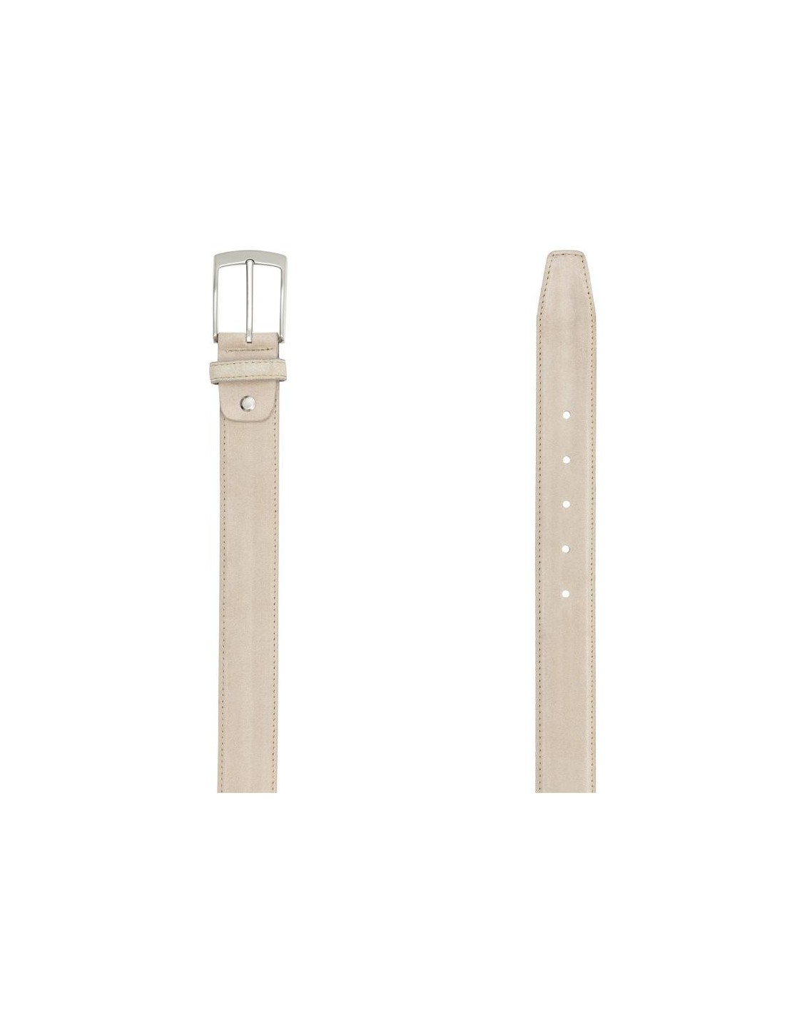 ortiz & reed Cinturón de ante cosido artesano color beige B-SAKTER-BEIGE ÚLTIMAS EDICIONES