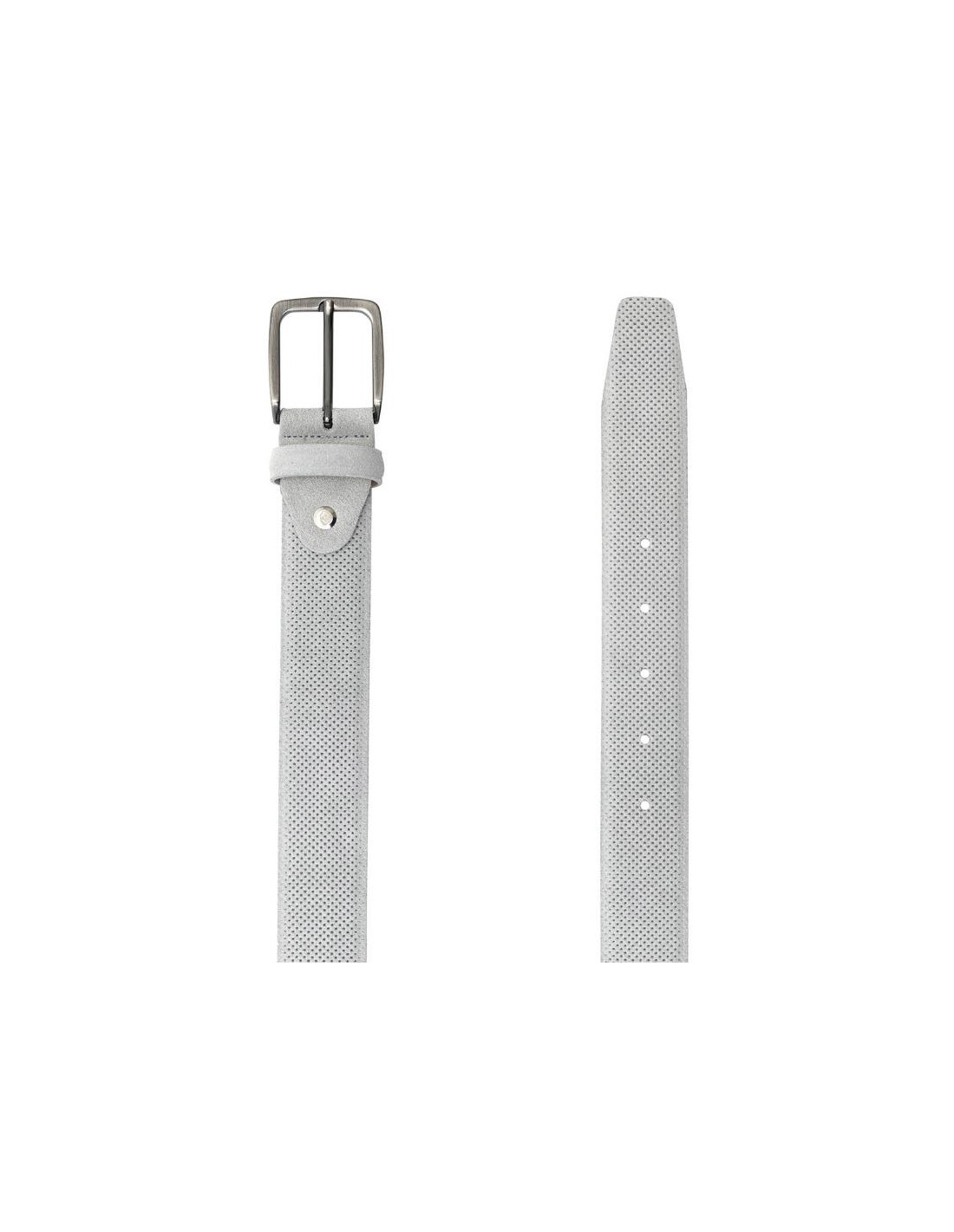 ortiz & reed Cinturón de ante liso color gris B-SEMOR-GRIS Liquidación