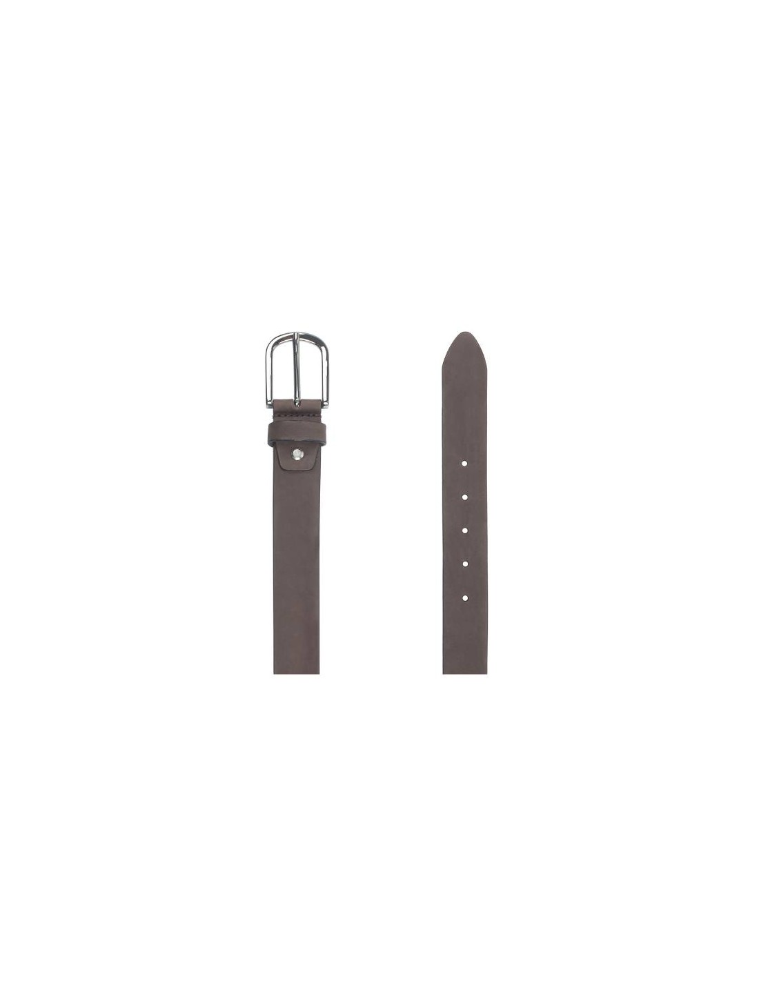 ortiz & reed Cinturón de nobuck liso color marrón B-NORTE-MARRON En oferta