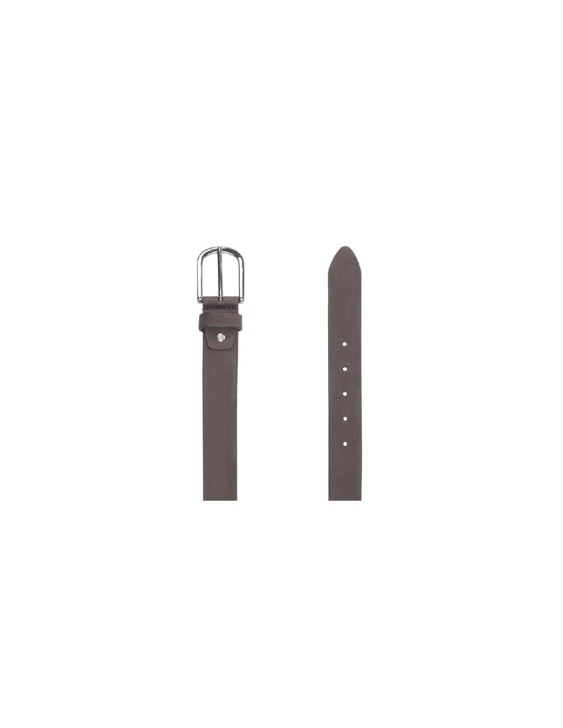 ortiz & reed Cinturón de nobuck liso color marrón B-NORTON-MARRON Descuentos del mes