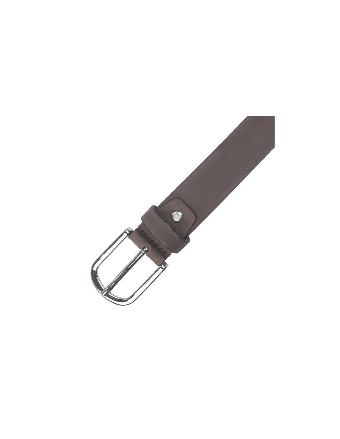 ortiz & reed Cinturón de nobuck liso color marrón B-NORTON-MARRON Descuentos del mes