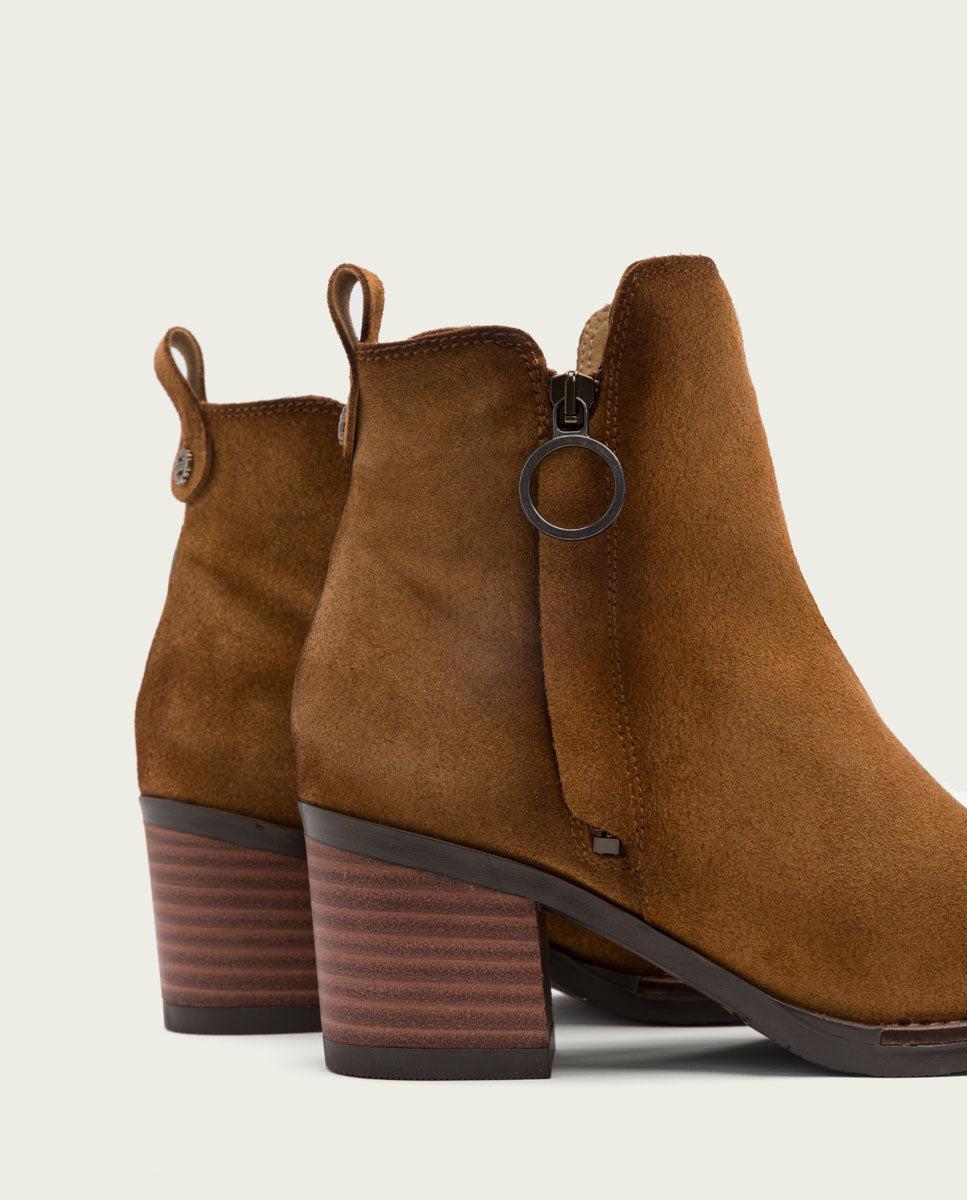 porronet BOTINES DE PIEL CUERO CON CREMALLERA JUNO Grandes descuentos