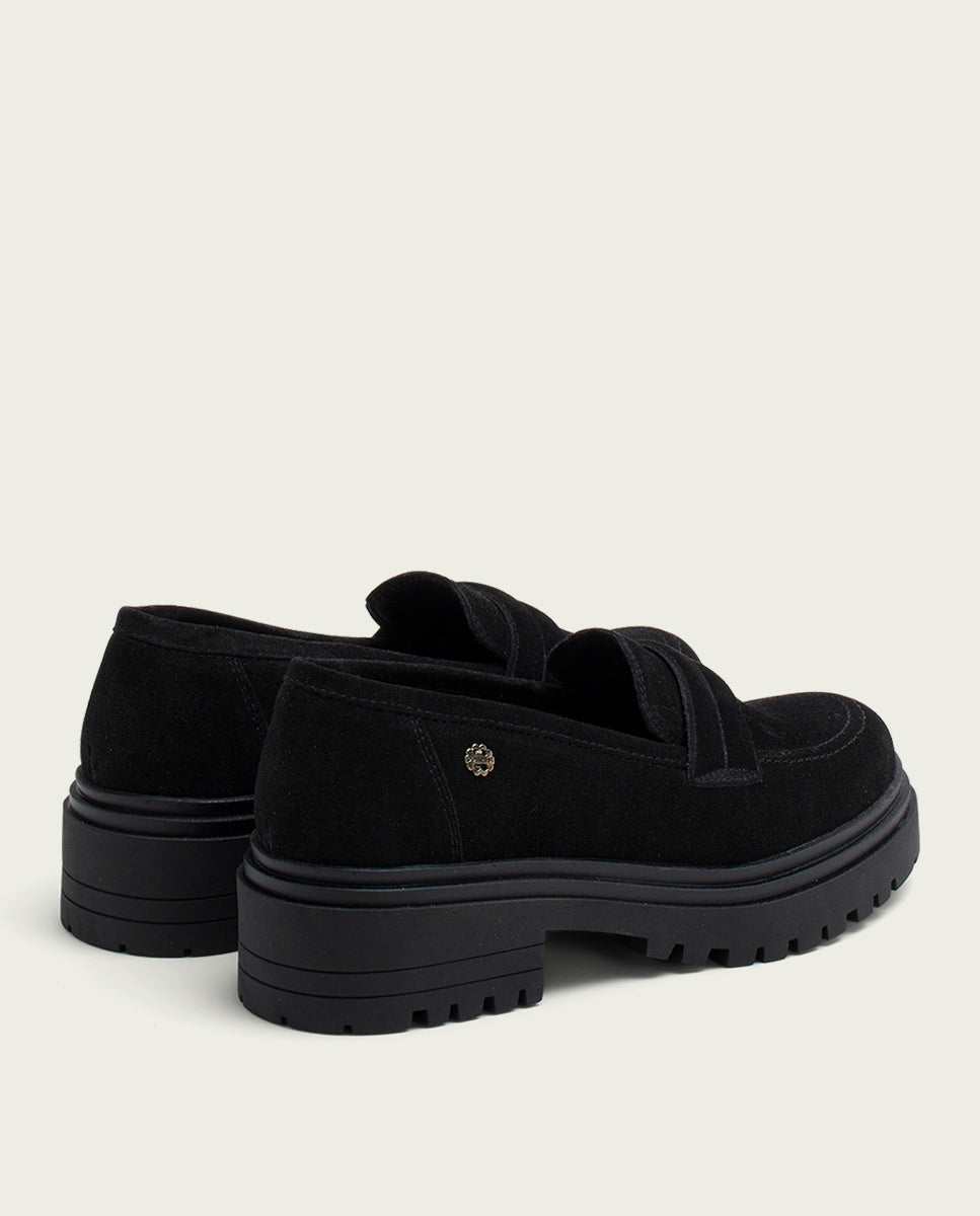 porronet MOCASINES DE SERRAJE NEGROS FEBE Descuentos del mes