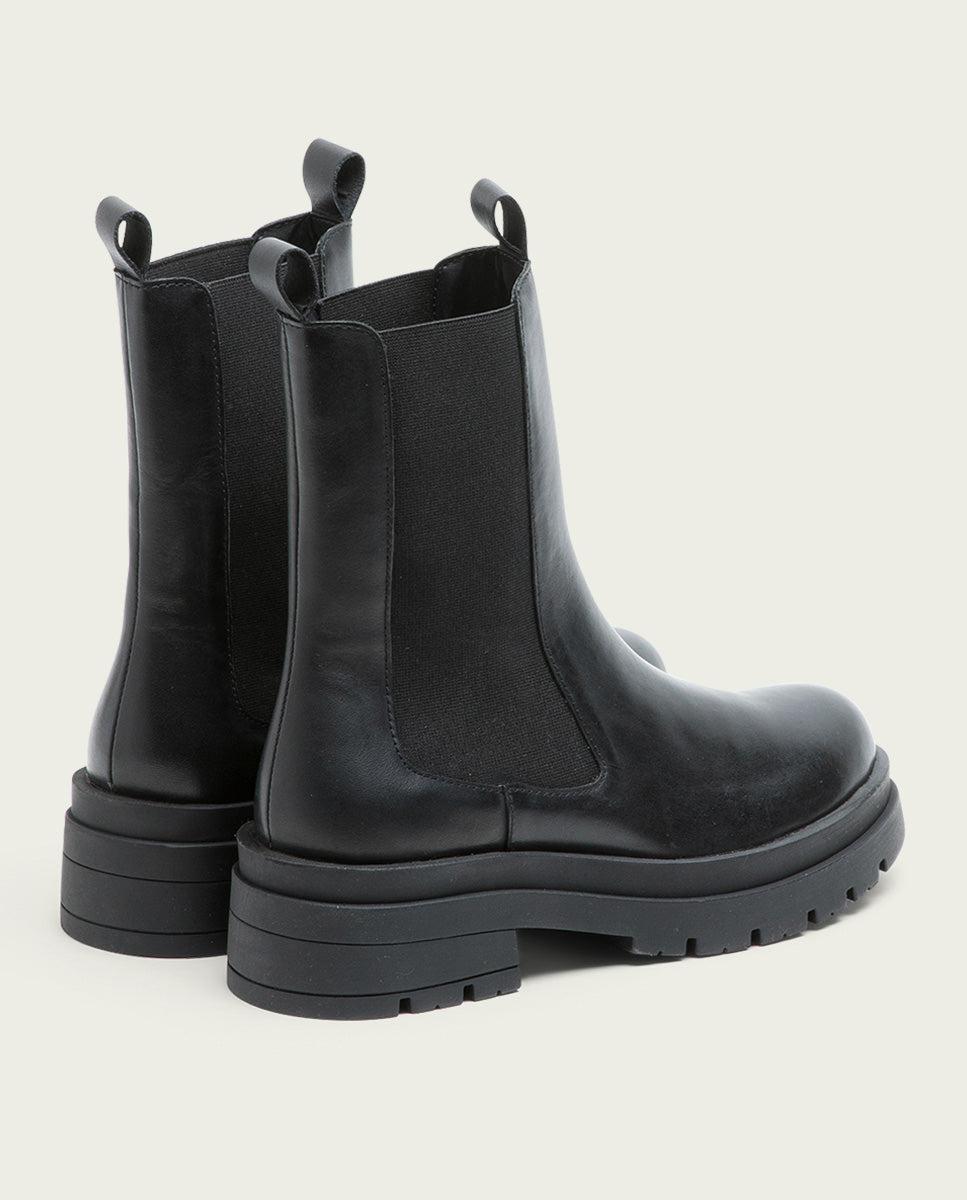 porronet BOTINES TRACK PIEL NEGROS CON ELÁSTICOS NAÍN Precio ultrabajo