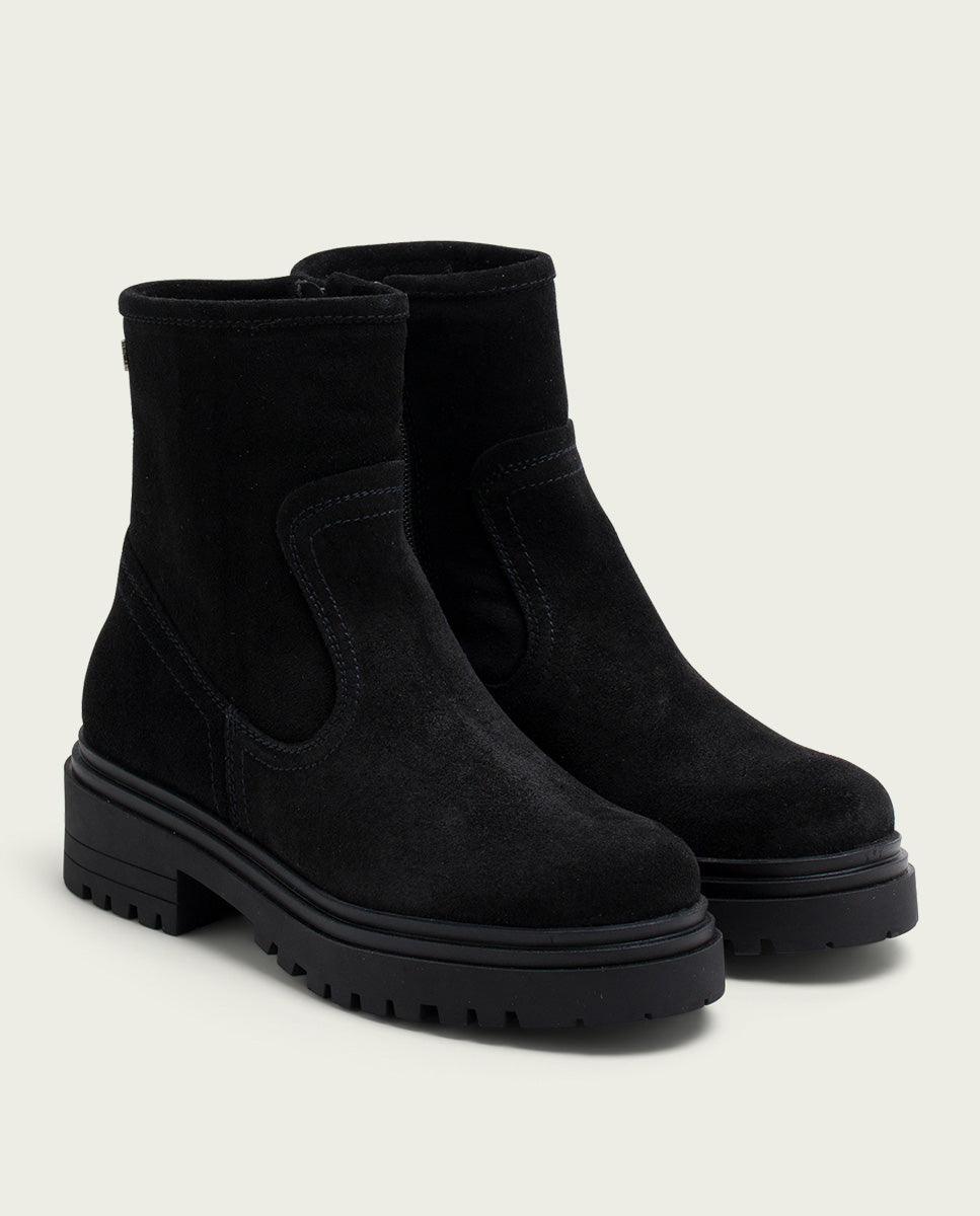 porronet BOTINES DE PIEL NEGROS CON CREMALLERA FIDES 2025