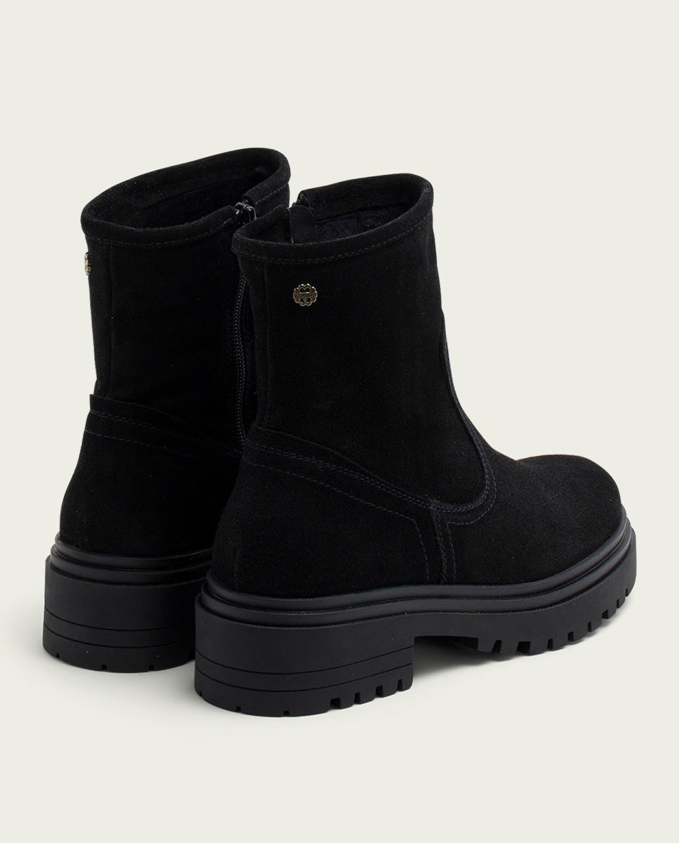 porronet BOTINES DE PIEL NEGROS CON CREMALLERA FIDES 2025