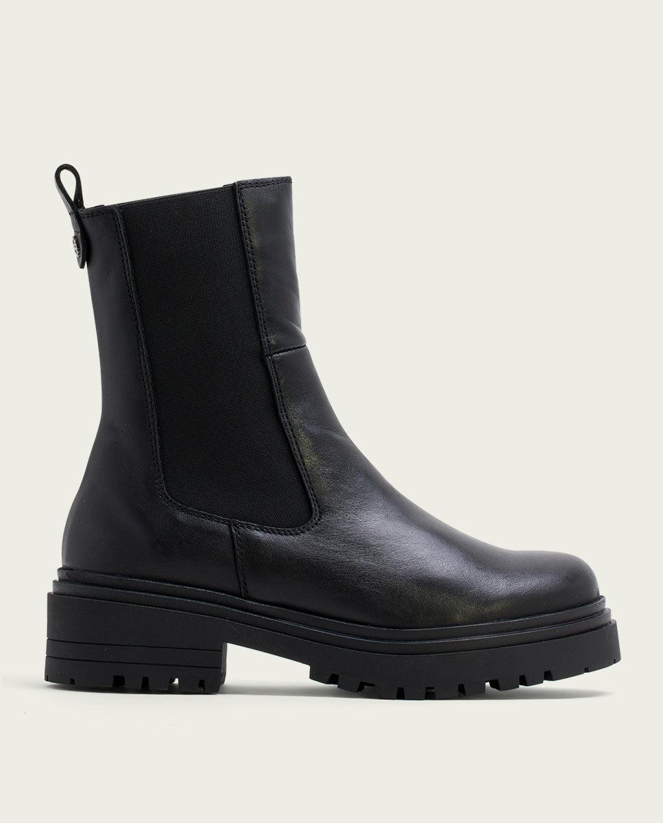 porronet BOTINES DE PIEL NEGROS CON ELASTICOS FILIS