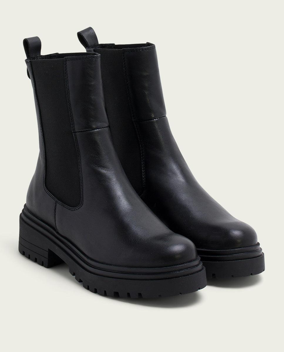 porronet BOTINES DE PIEL NEGROS CON ELASTICOS FILIS Ofertas