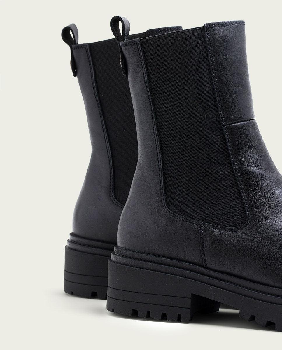 porronet BOTINES DE PIEL NEGROS CON ELASTICOS FILIS Ofertas