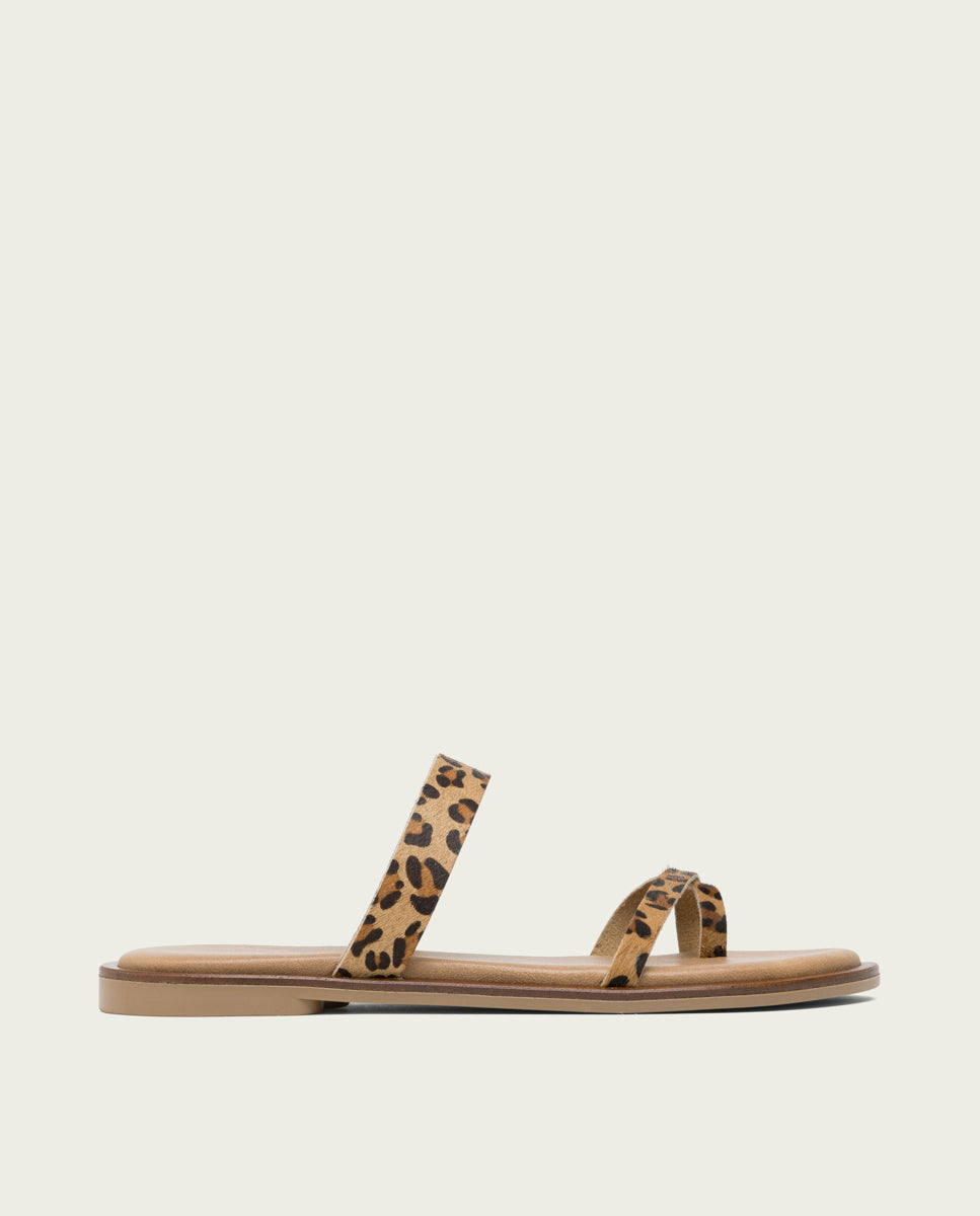 porronet SANDALIA PLANA PIEL ANIMAL PRINT CELINE Los más vendidos