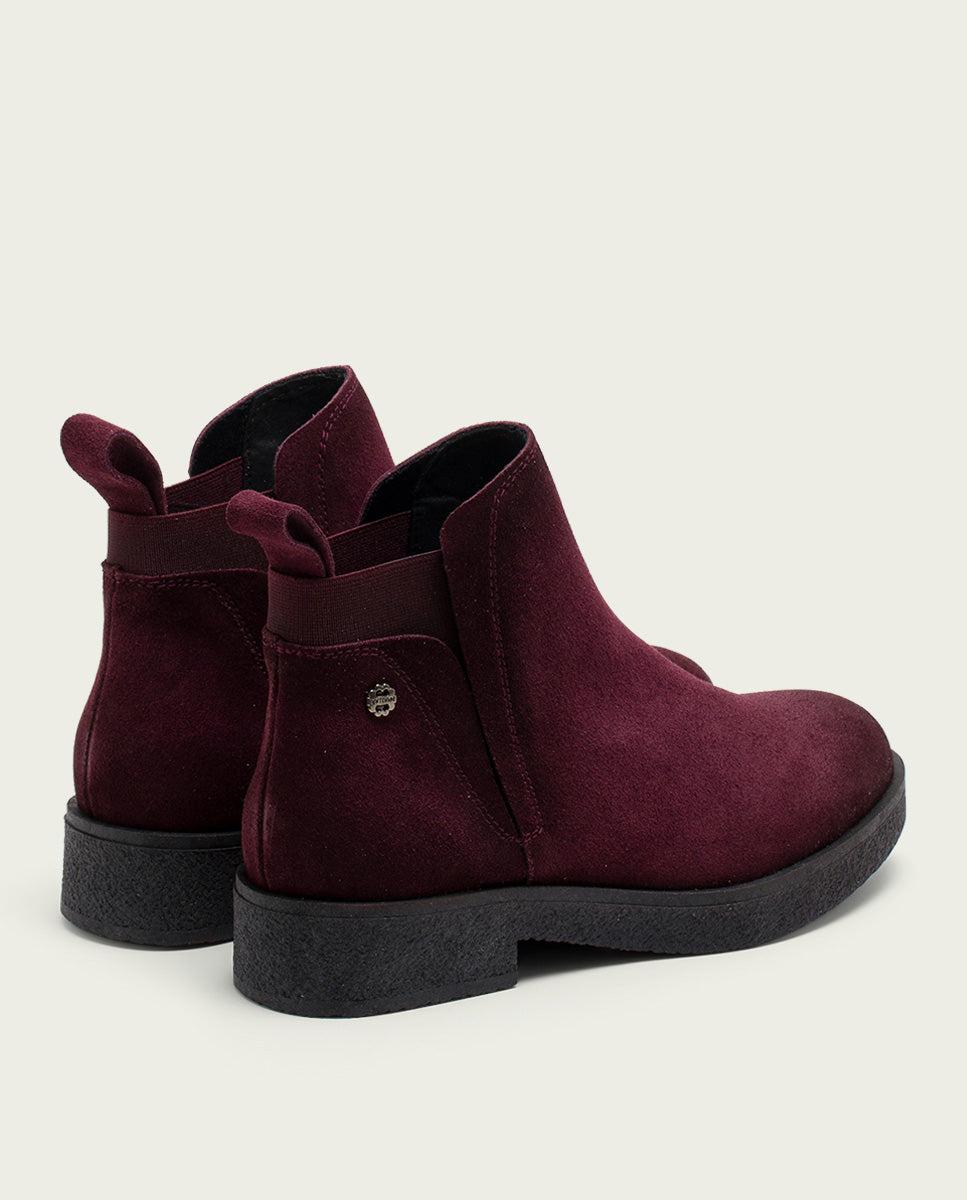 porronet BOTINES DE PIEL BURDEOS CON ELÁSTICOS DALIA Último día
