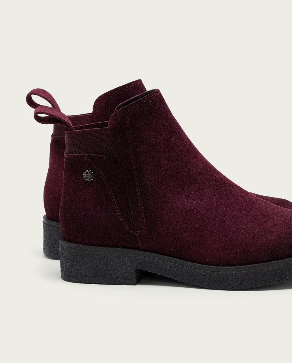 porronet BOTINES DE PIEL BURDEOS CON ELÁSTICOS DALIA Último día