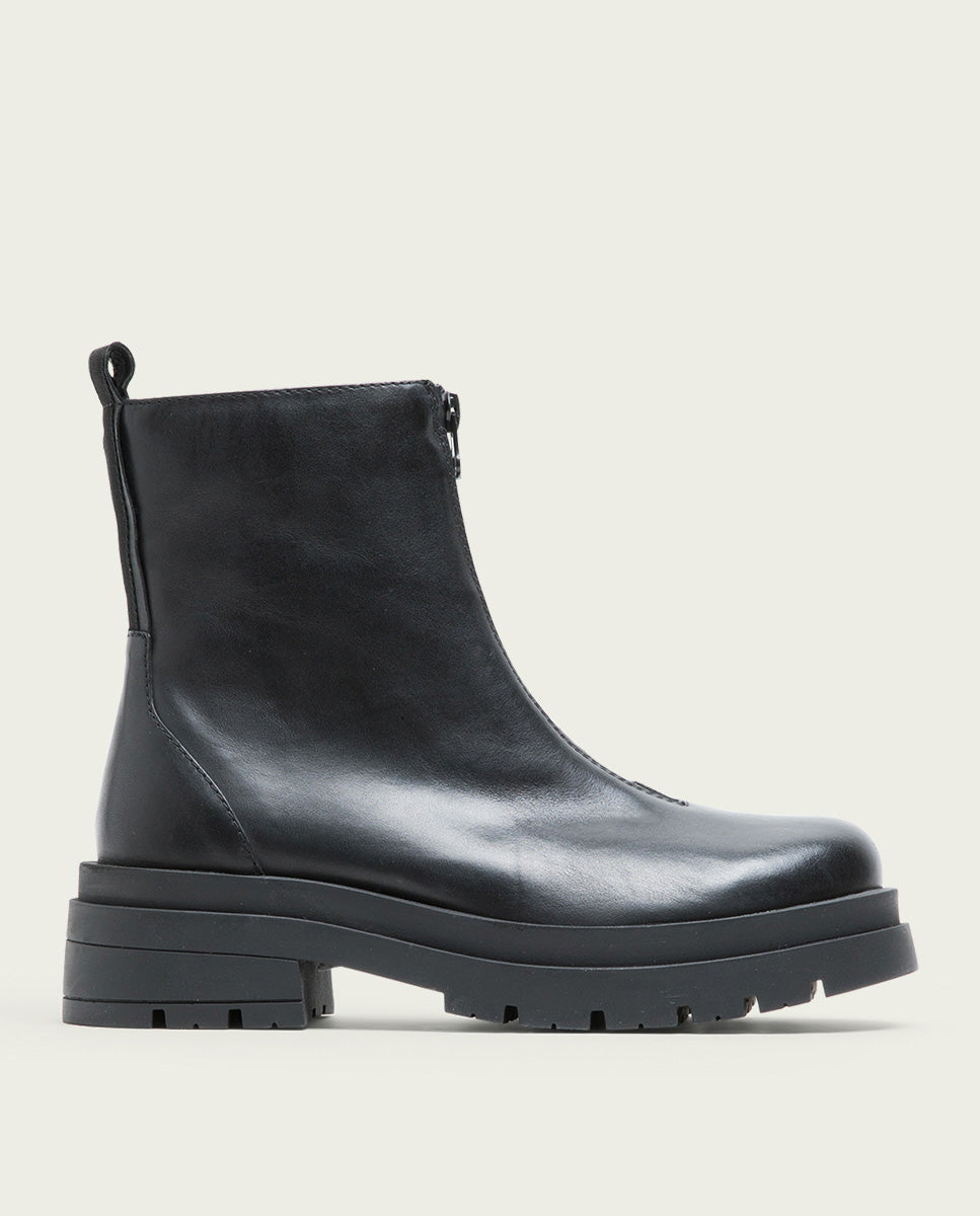 porronet BOTINES TRACK NEGROS PIEL CON CREMALLERA NALA Solo hoy