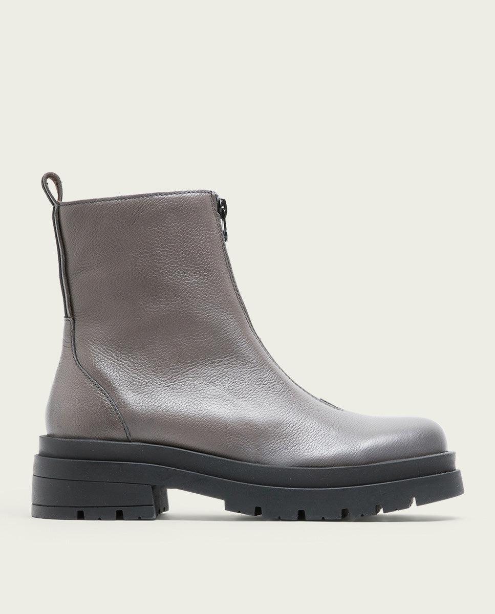 porronet BOTINES TRACK PIEL GRIS CON CREMALLERA NALA Oferta especial de fábrica