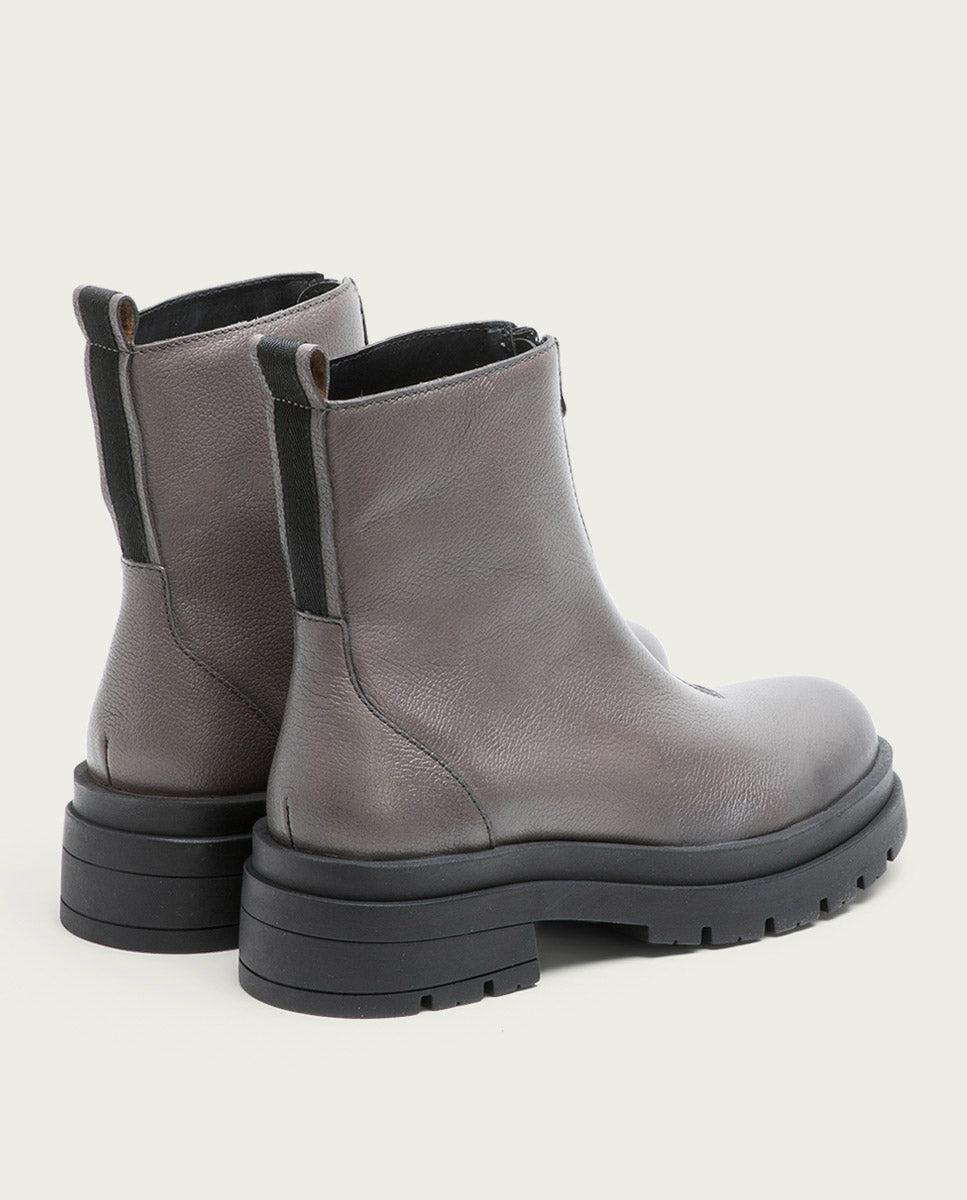 porronet BOTINES TRACK PIEL GRIS CON CREMALLERA NALA Oferta especial de fábrica