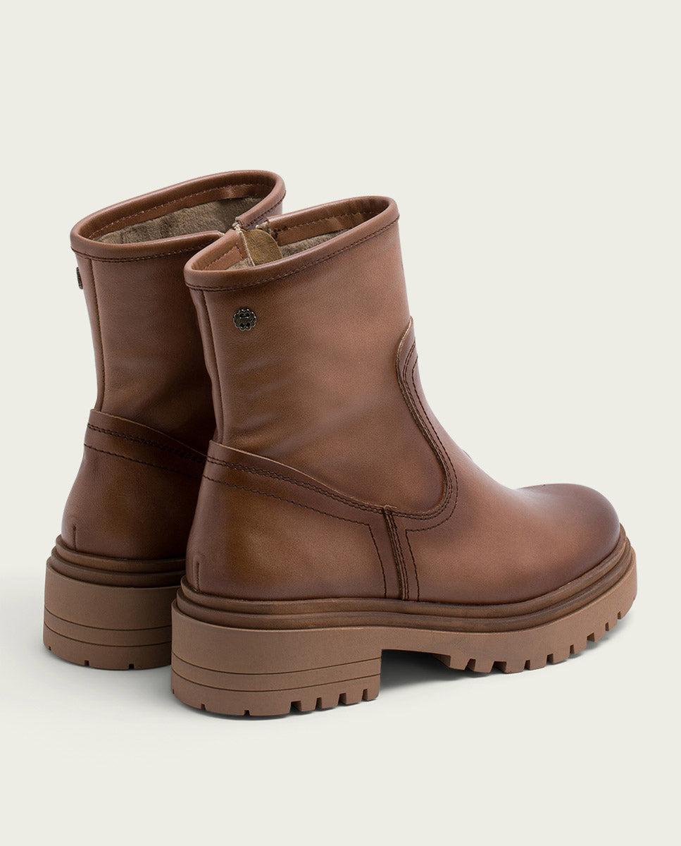 porronet BOTINES DE PIEL TAUPE CON CREMALLERA FIALA Promoción trimestral