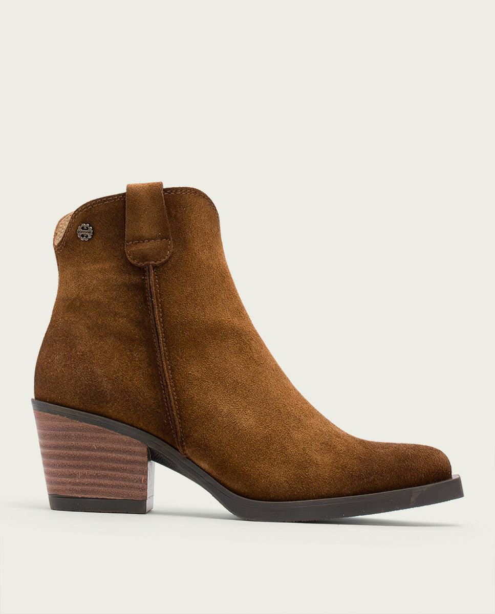 porronet BOTINES COWBOY DE PIEL CUERO CON CREMALLERA HEBE Ahorra y exporta