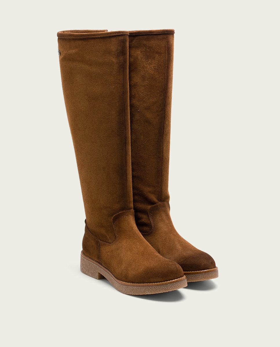 porronet BOTAS ALTAS DE PIEL CUERO CON CREMALLERA DUNA Precios de Black Friday