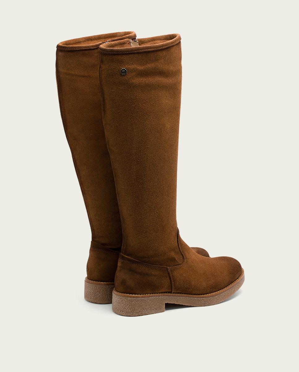porronet BOTAS ALTAS DE PIEL CUERO CON CREMALLERA DUNA Precios de Black Friday