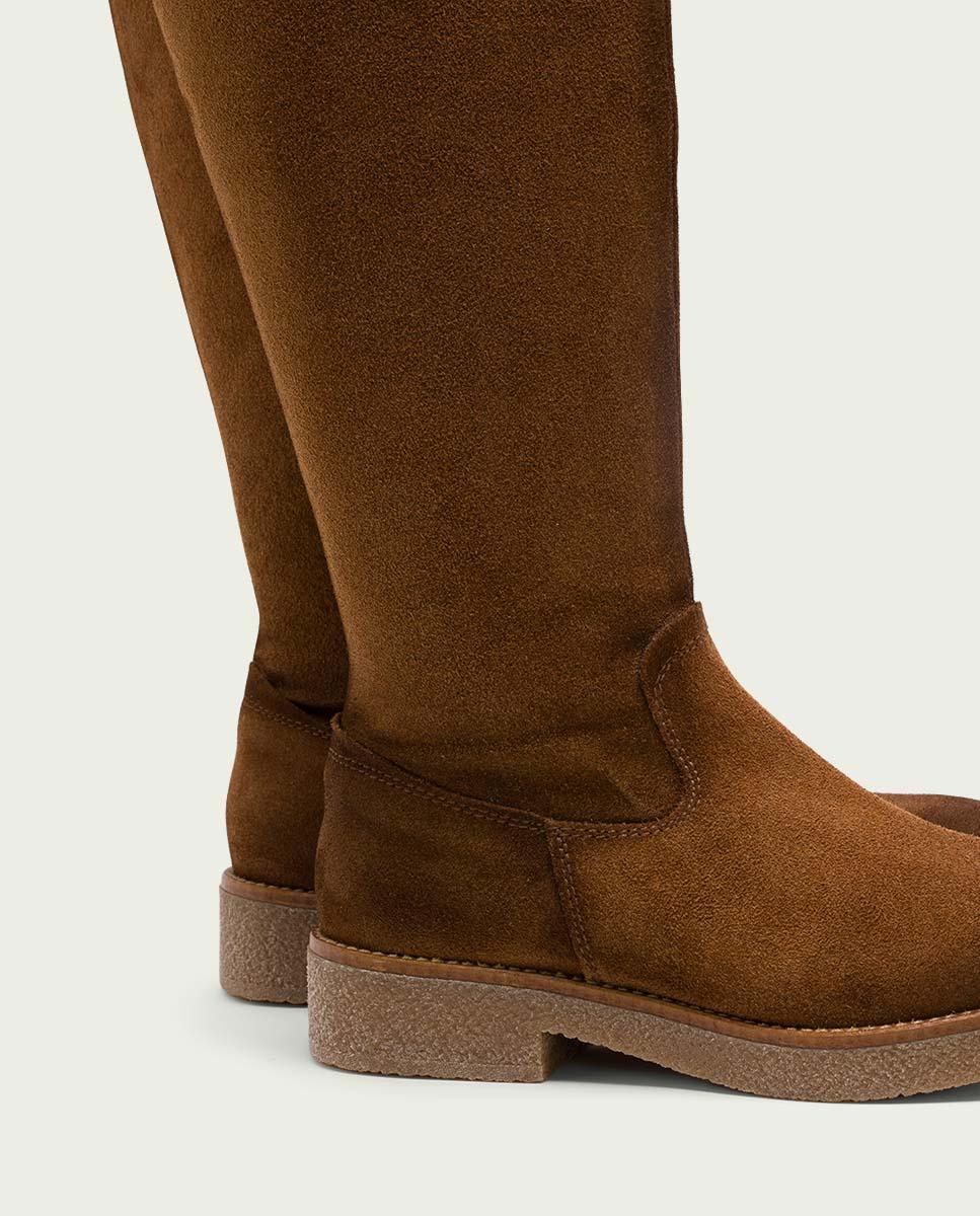 porronet BOTAS ALTAS DE PIEL CUERO CON CREMALLERA DUNA Precios de Black Friday