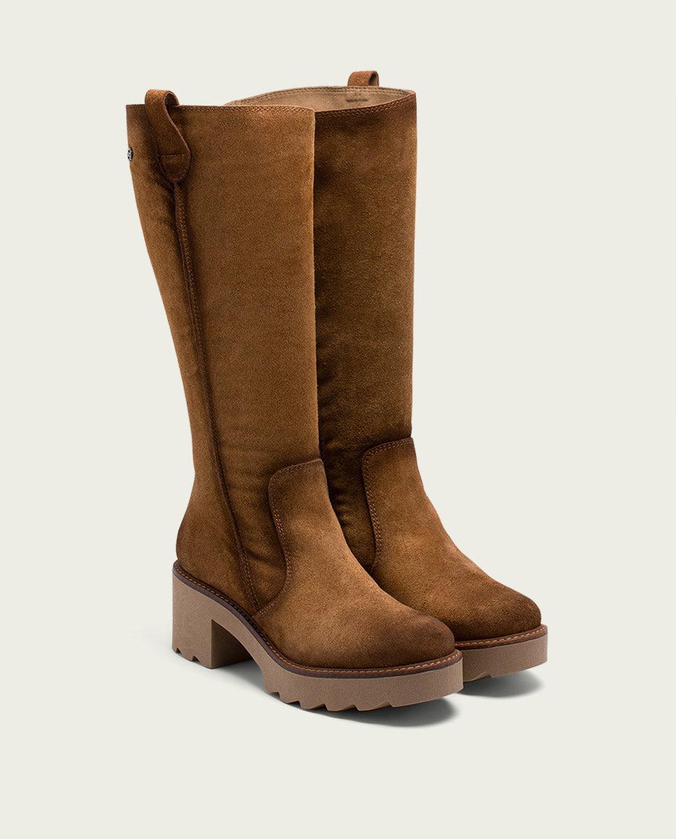 porronet BOTAS DE PIEL CON CREMALLERA CUERO MEGHAN Libre de impuestos