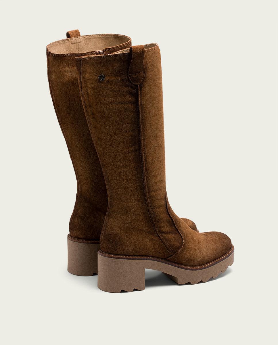 porronet BOTAS DE PIEL CON CREMALLERA CUERO MEGHAN Libre de impuestos