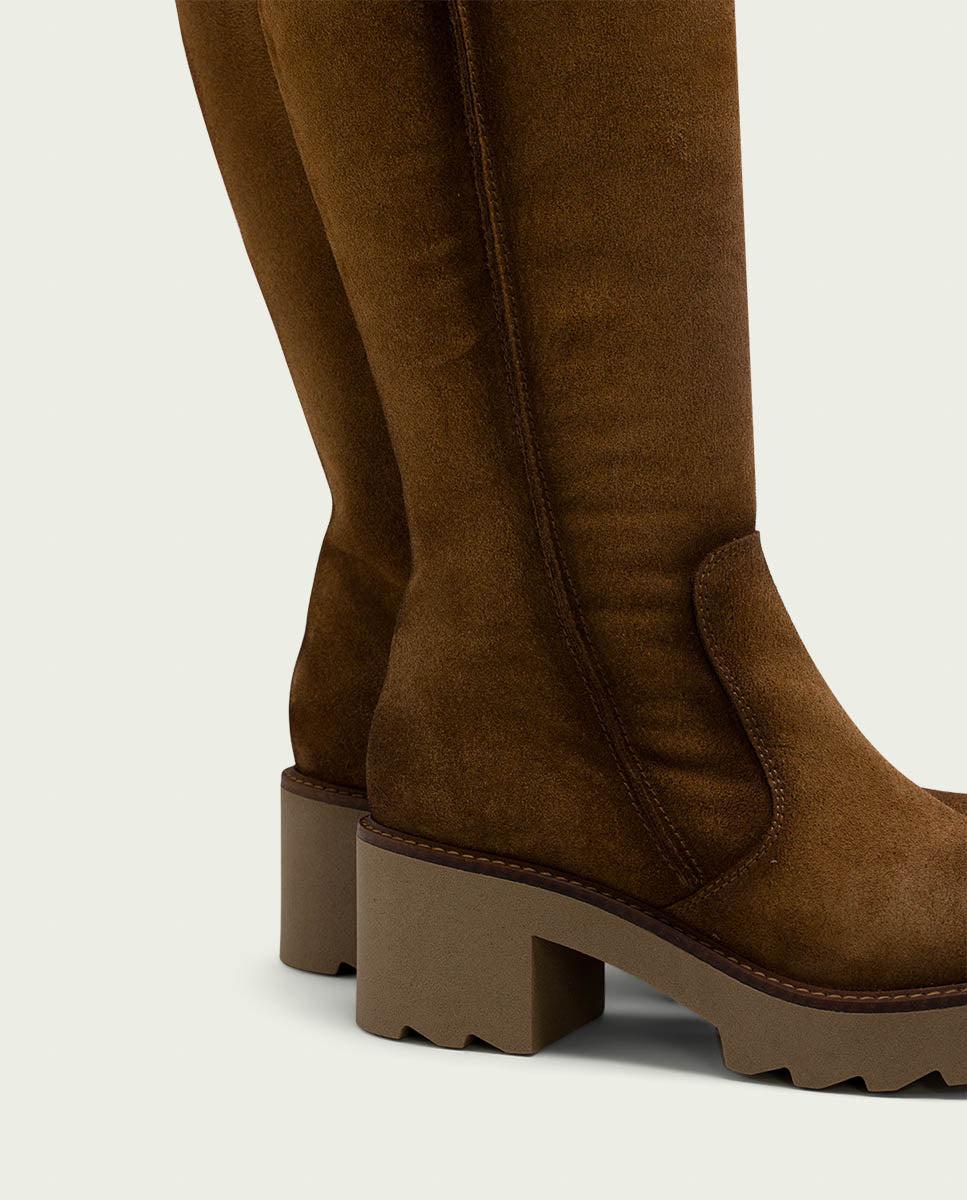 porronet BOTAS DE PIEL CON CREMALLERA CUERO MEGHAN Libre de impuestos