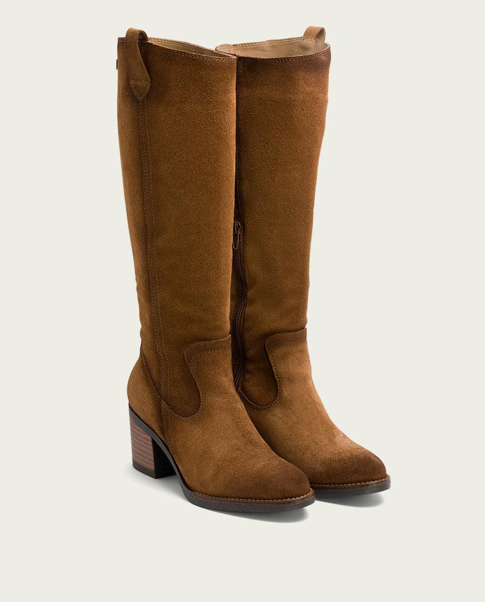 porronet BOTAS DE PIEL CUERO CON CREMALLERA JIMAE Oferta exclusiva