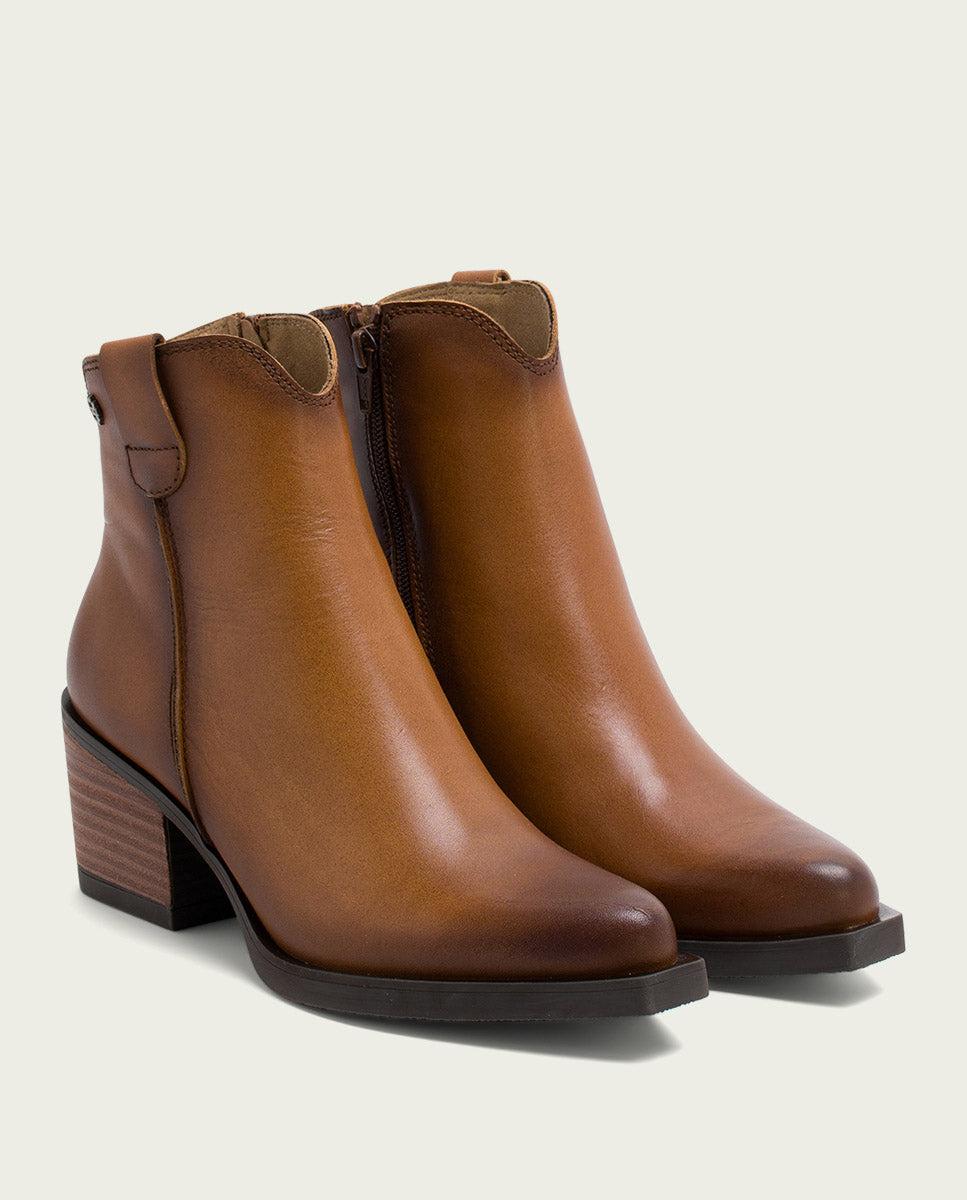 porronet BOTINES COWBOY DE PIEL CUERO CON CREMALLERA HADRIA Última moda