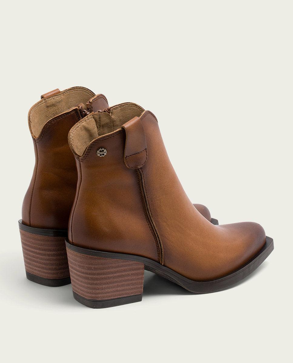 porronet BOTINES COWBOY DE PIEL CUERO CON CREMALLERA HADRIA Última moda