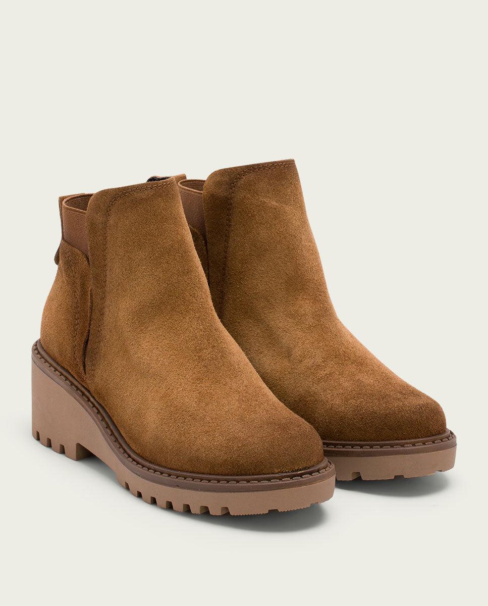 porronet BOTINES DE PIEL CON CUÑA CON ELÁSTICO CUERO LIV Grandes ahorros