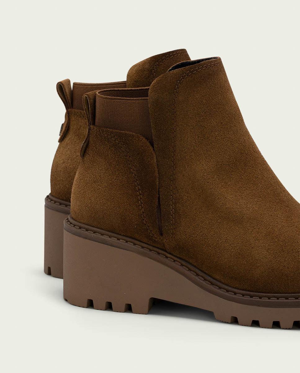 porronet BOTINES DE PIEL CON CUÑA CON ELÁSTICO CUERO LIV Grandes ahorros
