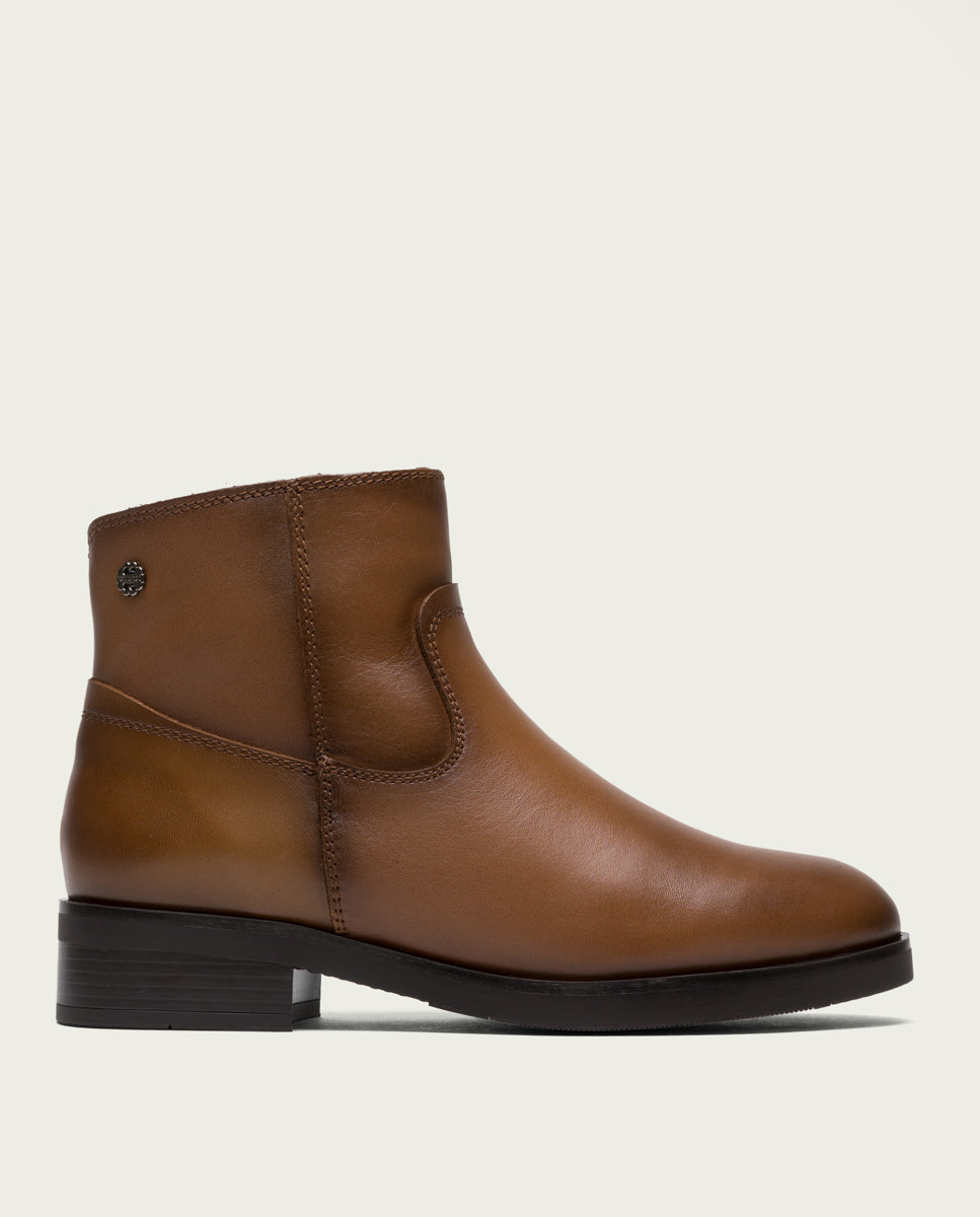 porronet BOTINES DE PIEL CUERO CON CREMALLERA EINES