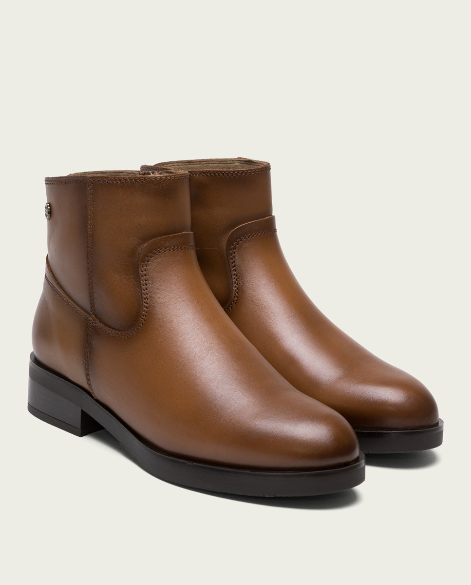 porronet BOTINES DE PIEL CUERO CON CREMALLERA EINES Rebajas de fin de temporada