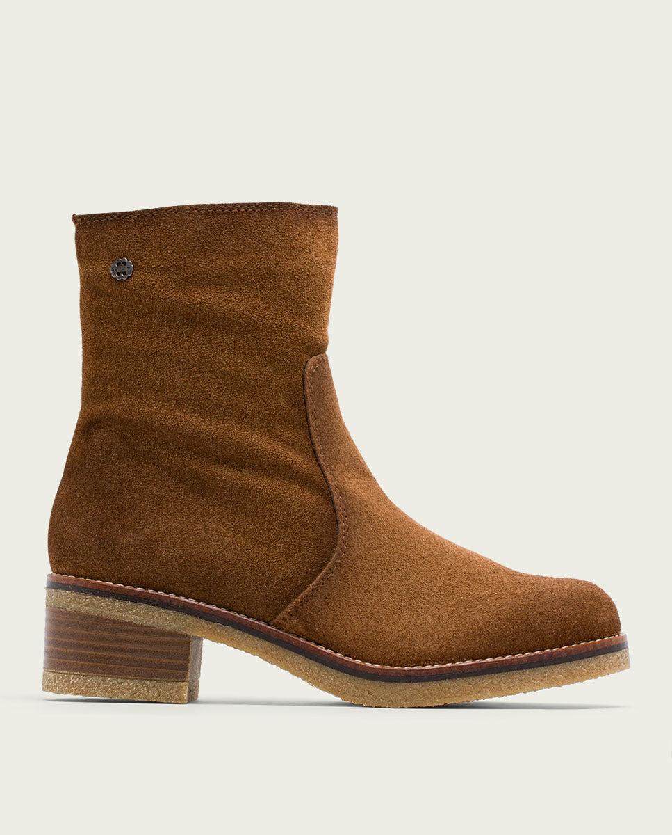 porronet BOTINES DE PIEL CUERO CON CREMALLERA GIUNIA